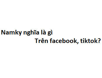 Namky nghĩa là gì trên facebook, tiktok?