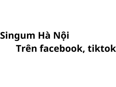 Singum Hà Nội trên facebook, tiktok có nghĩa là gì?