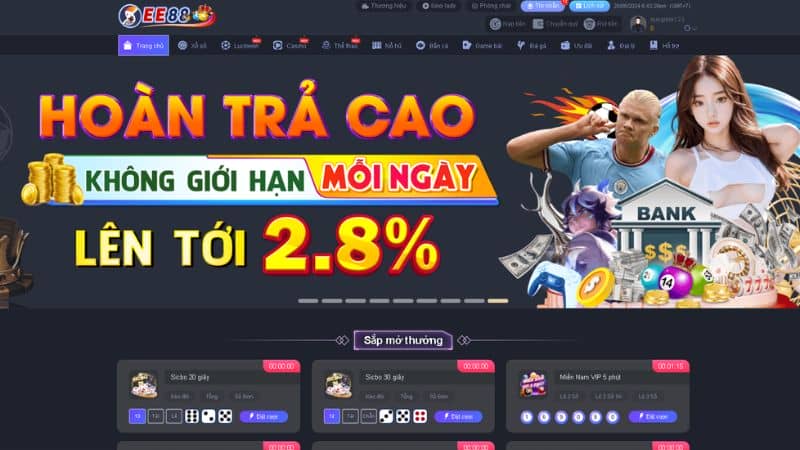 Giới thiệu cơ bản về trang chủ EE88 online