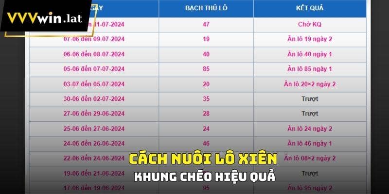 Cách nuôi lô xiên khung chéo hiệu quả