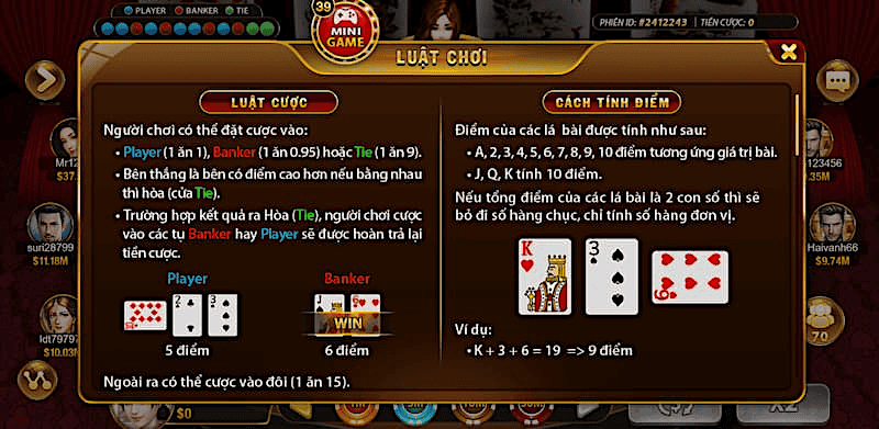 Hiểu rõ luật chơi Baccarat tại cổng game bài đổi thưởng Hit Club