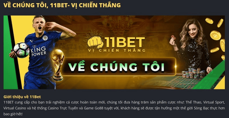 11BET đáp ứng mọi nhu cầu từ phía cược thủ