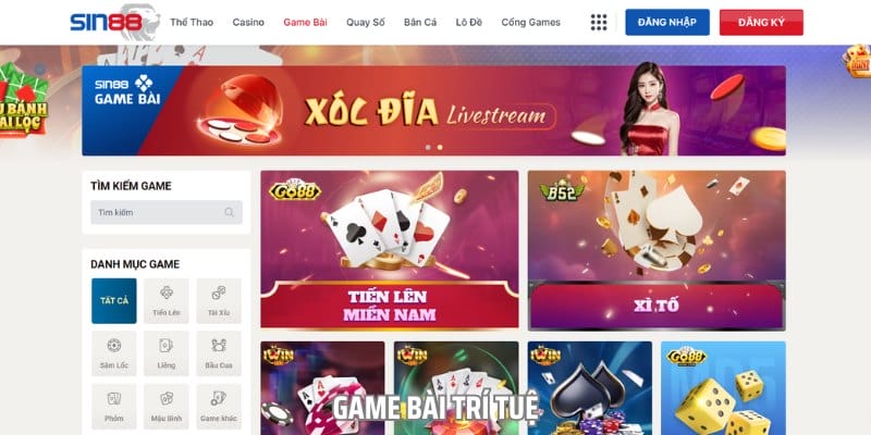 Sảnh game bài tại đây luôn có số lượng người dùng truy cập đông đảo Sảnh game bài tại đây luôn có số lượng người dùng truy cập đông đảo
