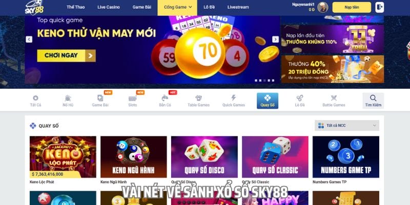 Xổ số của nhà cái sky88 từ lâu đã chiếm trọn được cảm tình của cược thủ Xổ số của nhà cái sky88 từ lâu đã chiếm trọn được cảm tình của cược thủ