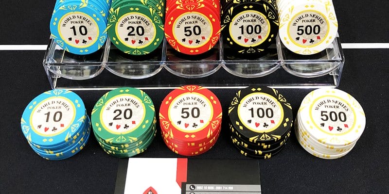 Các loại chip Poker và bí mật ẩn đằng sau từng giá trị
