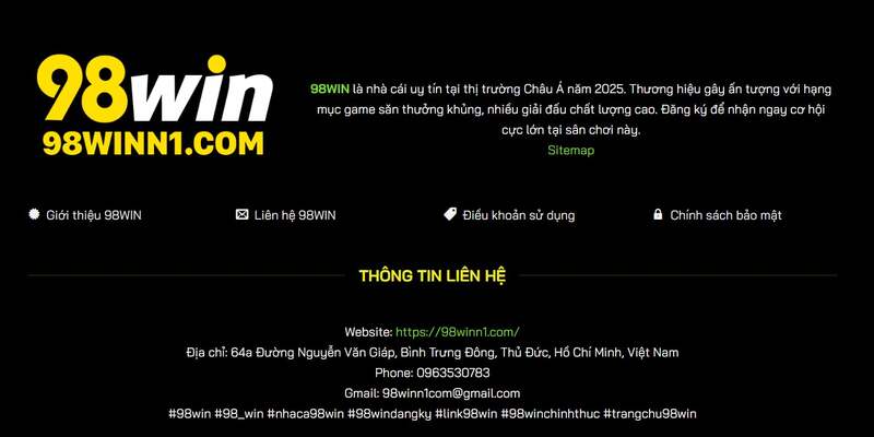 Nhà cái 98WIN xanh chín nhất 2025 Nhà cái 98WIN xanh chín nhất 2025