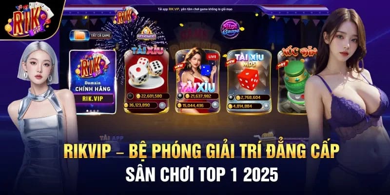 Kho game đa dạng tại Rikvip, từ bài đến nổ hũ