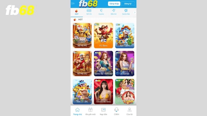 Các Loại Hình Cá Cược Tại FB68