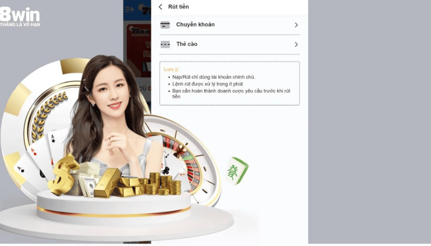 Hướng Dẫn Rút Tiền 78Win An Toàn Đa Phương Thức Cho Người Chơi