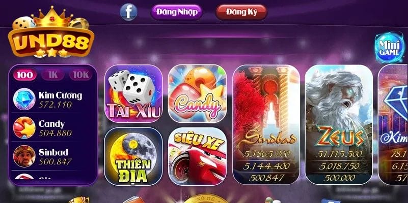 Các loại game nổ hũ đổi thưởng hấp dẫn có tại Vnd88