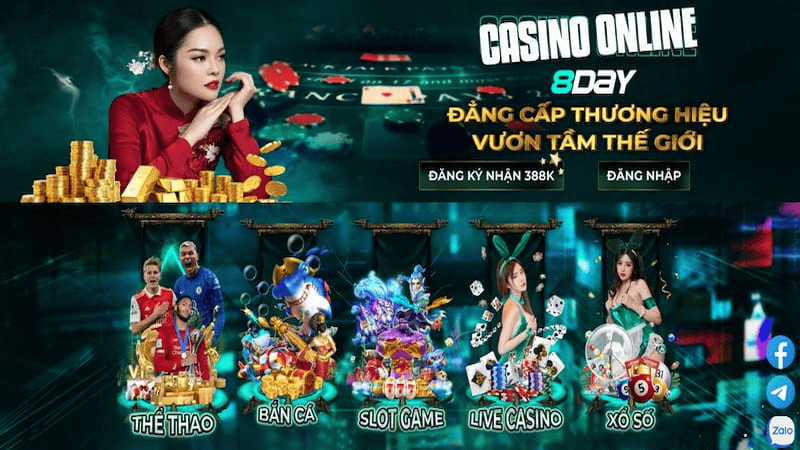 Khuyến mãi hấp dẫn dành cho người chơi Casino 8Day Khuyến mãi hấp dẫn dành cho người chơi Casino 8Day