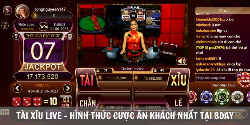 Tài xỉu live là đầu game cá cược thu hút lượt chơi khủng tại nhà cái