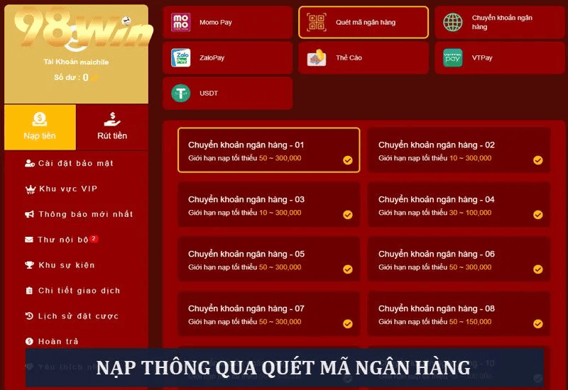 Chuyển khoản ngân hàng