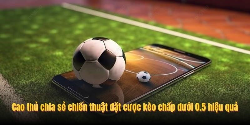 Cao thủ chia sẻ chiến thuật đặt cược kèo chấp dưới 0.5 hiệu quả