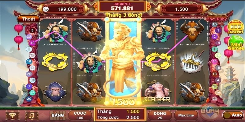 Những phần thưởng trong Nổ hũ Tây Du Ký