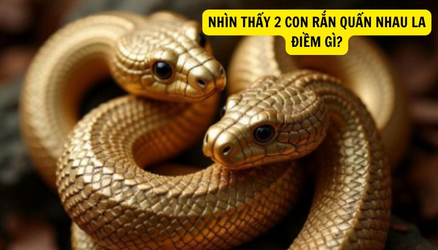 Luận giải ý nghĩa nhìn thấy 2 con rắn quấn nhau la điềm gì?