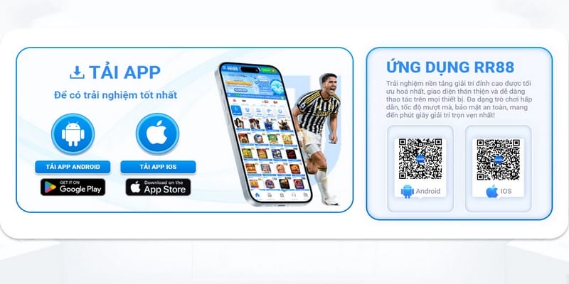 Hướng dẫn tải RR88 app về điện thoại Android và iOS