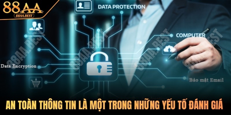 An toàn thông tin là một trong những yếu tố đánh giá nhà cái 88AA BEST uy tín