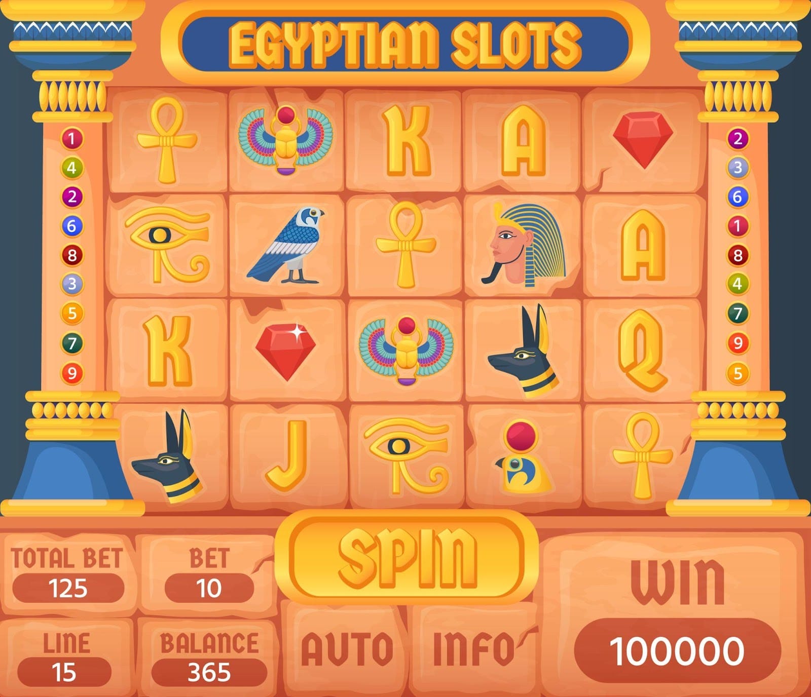 Các Tính Năng Thường Gặp Trong Slot Ancient Egypt