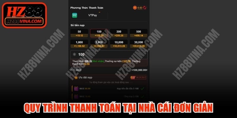 Quy trình thanh toán tại nhà cái đơn giản, siêu thần tốc