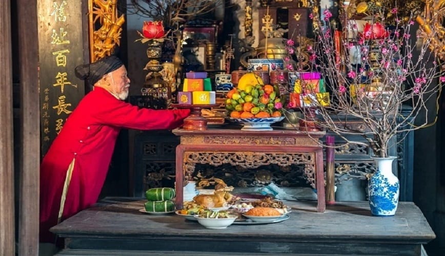 Nghi thức cúng giao thừa trong nhà