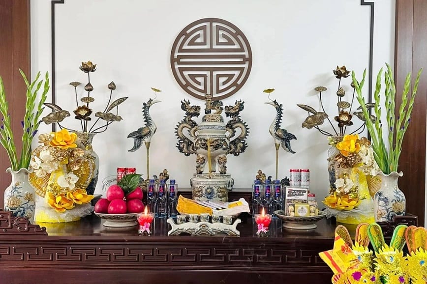 Cách sắm mâm lễ cúng để bao sái bàn thờ tỉa chân nhang