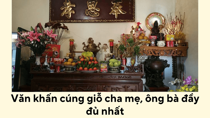 Văn khấn ngày giỗ thường