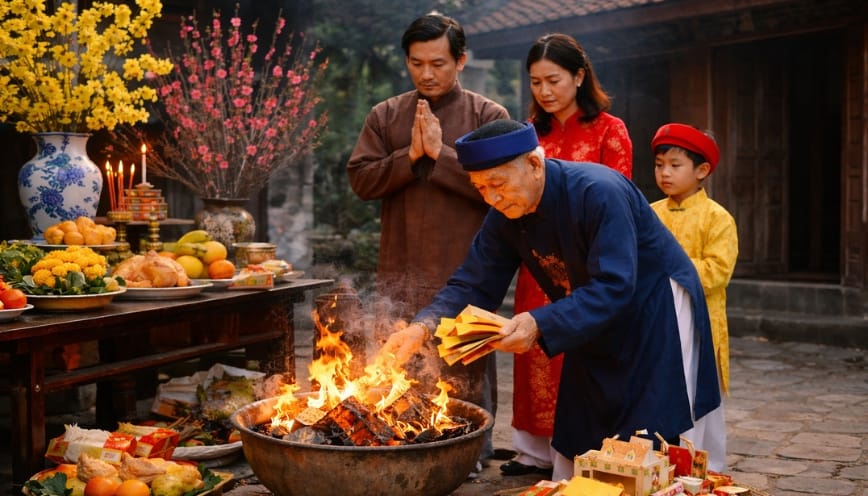 Ý nghĩa của bài văn khấn mùng 3 Tết đốt vàng mã