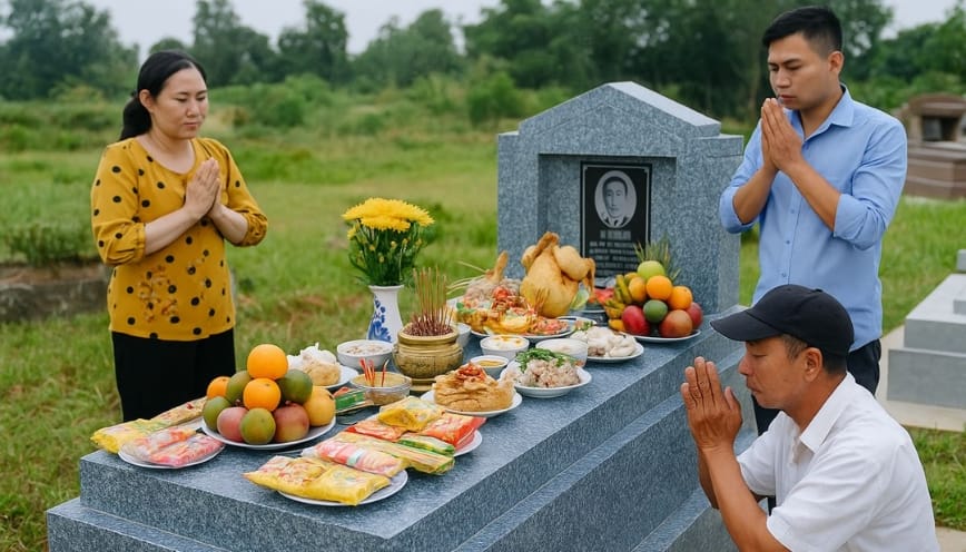 Mâm cúng tảo mộ tết thanh minh đúng phong tục