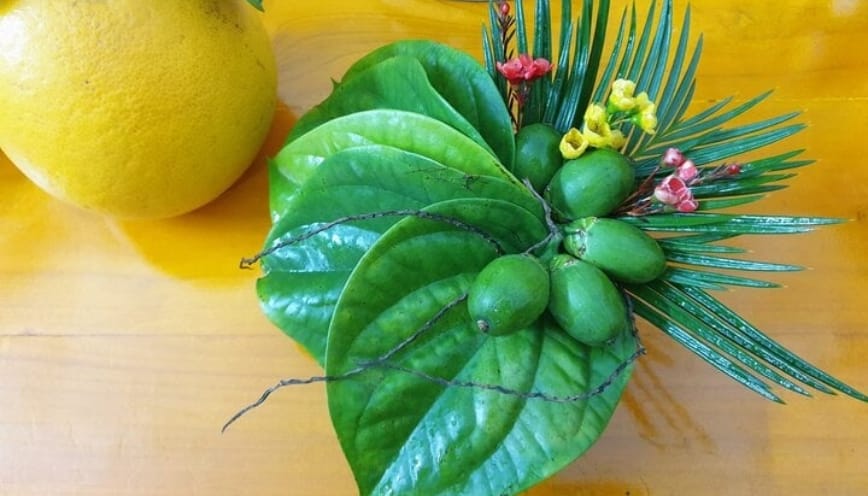 Trầu cau, nước sạch và trà