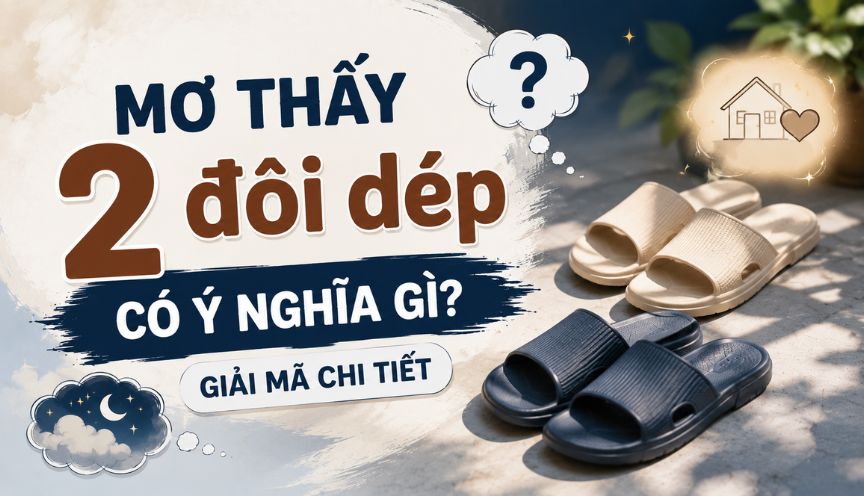 Mơ thấy 2 đôi dép có ý nghĩa gì? Giải mã chi tiết