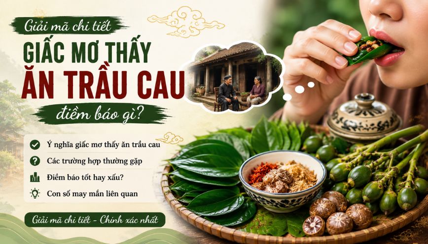 Giải mã chi tiết giấc mơ thấy ăn trầu cau điềm báo gì?