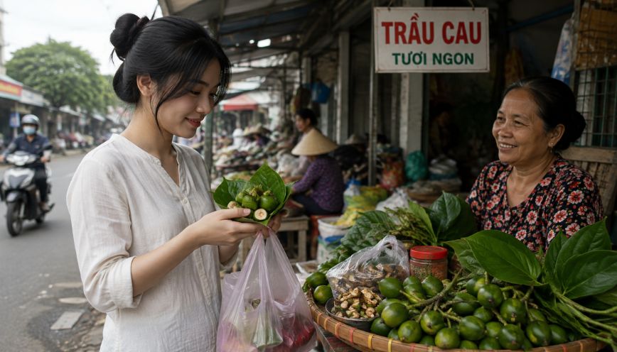 Mơ thấy mình đi mua trầu cau về ăn
