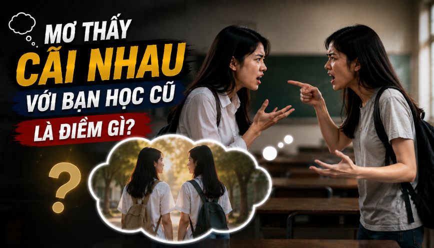 Mơ cãi nhau với bạn học cũ là điềm gì?