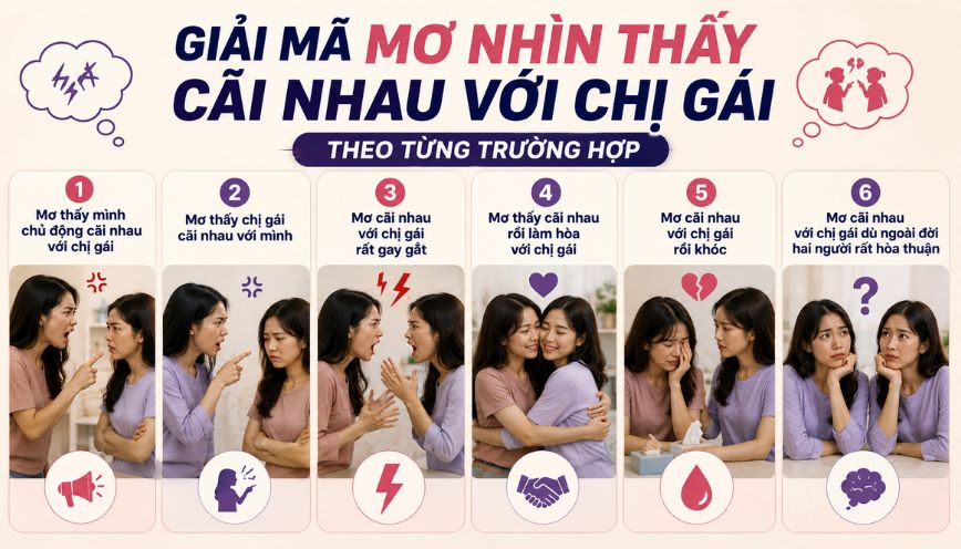 Giải mã mơ nhìn thấy cãi nhau với chị gái theo từng trường hợp