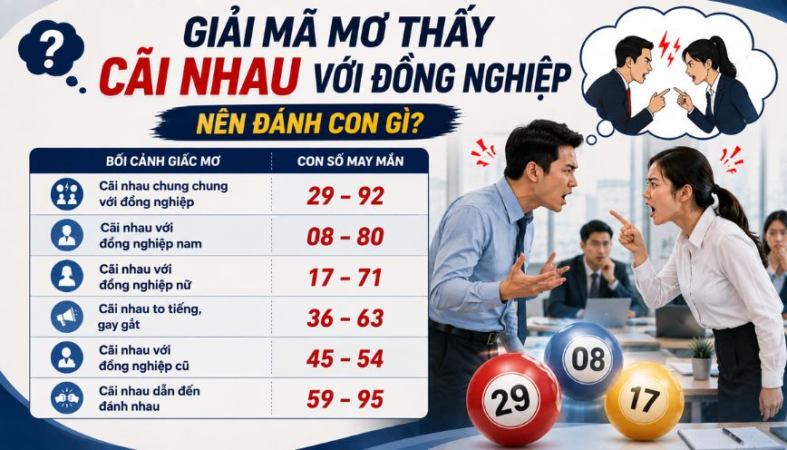 Giải mã mơ cãi nhau với đồng nghiệp nên đánh con gì?