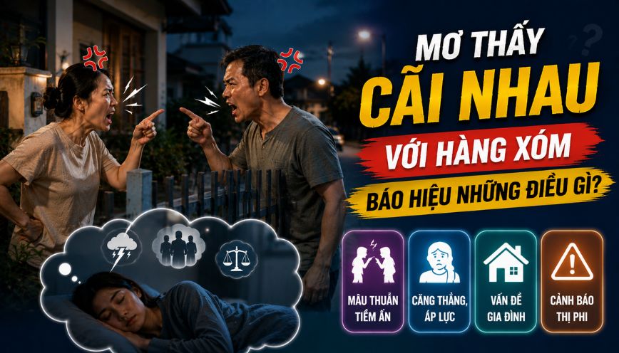 Mơ thấy cãi nhau với hàng xóm báo hiệu những điều gì?