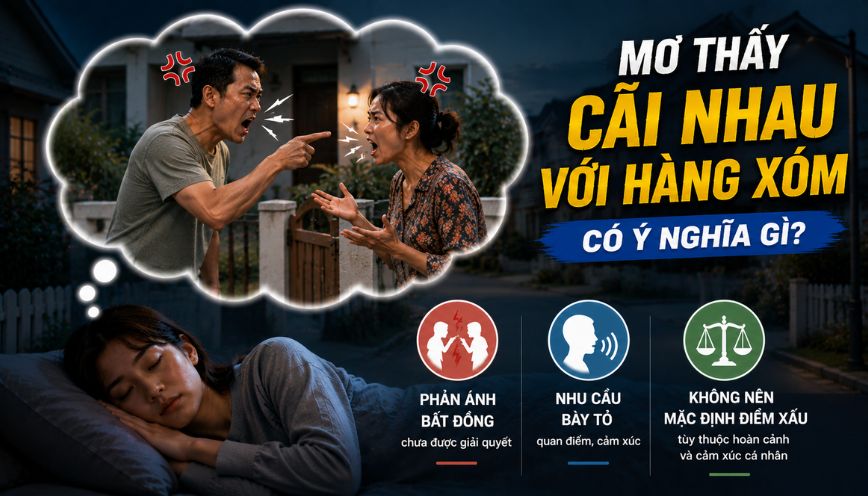 Mơ cãi nhau với hàng xóm có ý nghĩa gì?