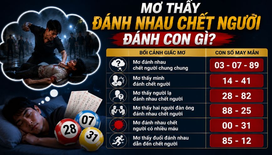 Mơ đánh nhau chết người đánh con gì?