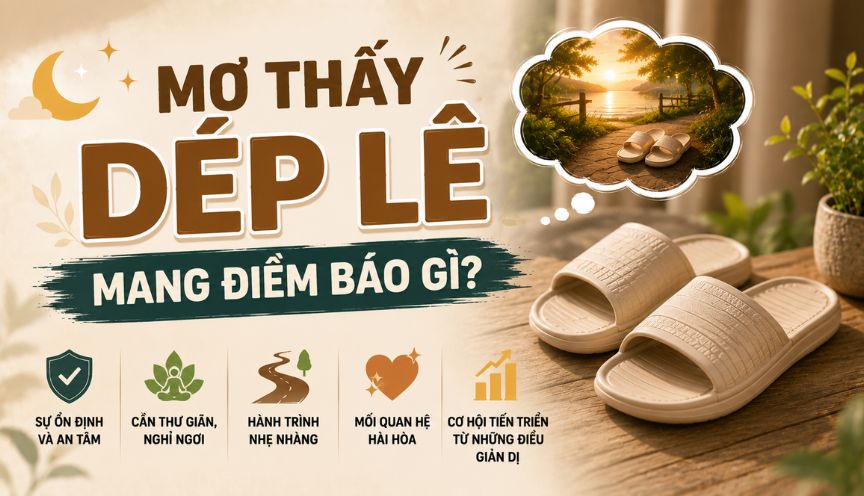 Mơ thấy dép lê mang điềm báo gì?
