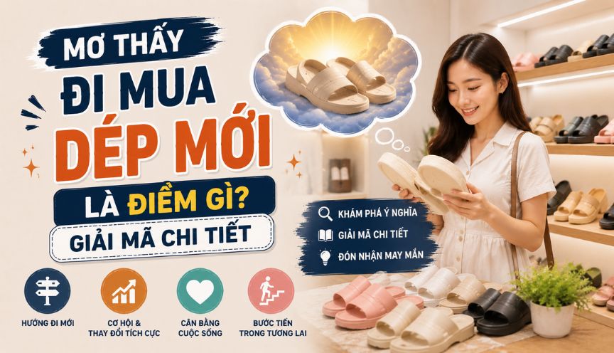 Mơ thấy đi mua dép mới là điềm gì? Giải mã chi tiết