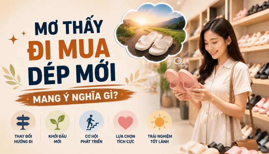 Mơ đi mua dép mới mang ý nghĩa gì?