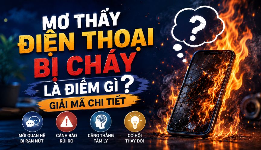 Giải mã chi tiết mơ thấy điện thoại bị cháy là điềm gì?