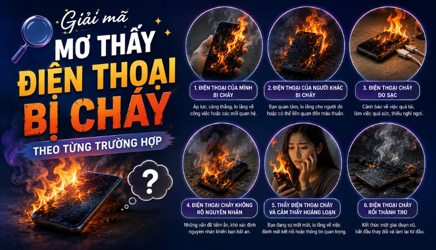 Giải mã mơ điện thoại bị cháy theo từng trường hợp