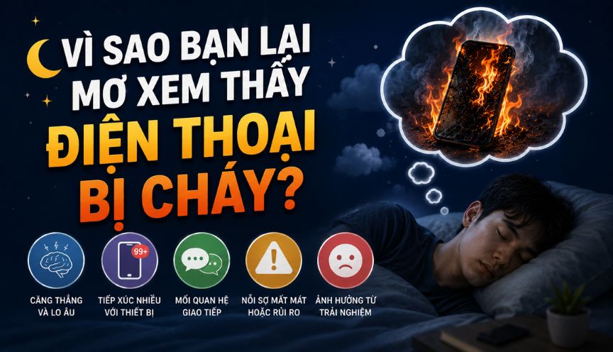 Vì sao bạn lại mơ xem thấy điện thoại bị cháy?