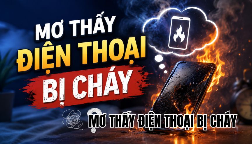 mơ thấy điện thoại bị cháy