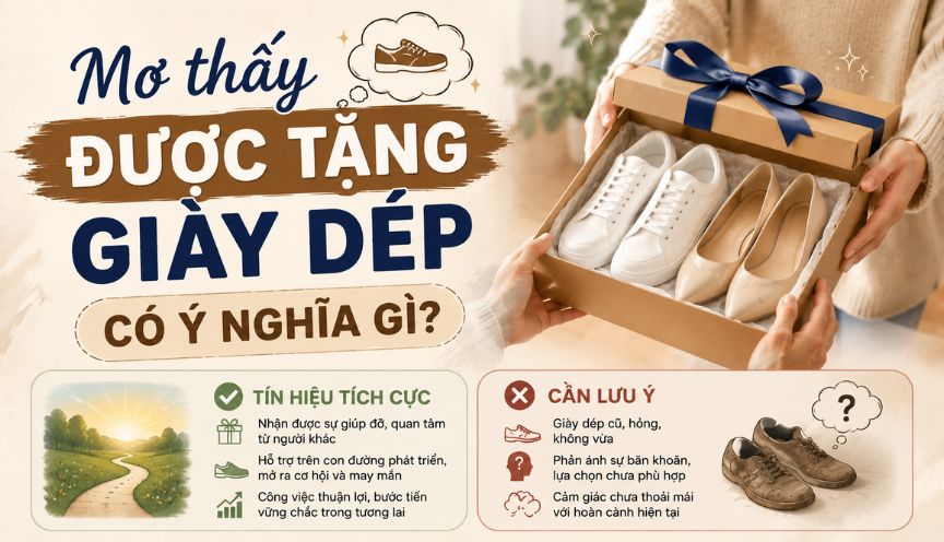 Mơ thấy tặng giày dép có ý nghĩa gì?