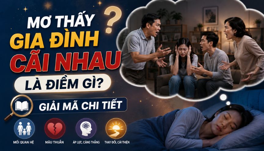 Mơ thấy gia đình cãi nhau là điềm gì? Giải mã chi tiết