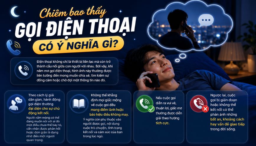 Chiêm bao thấy gọi điện thoại có ý nghĩa gì?