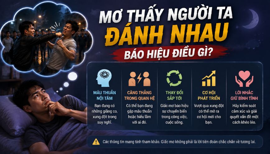 Mơ người ta đánh nhau báo hiệu điều gì?